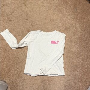Vineyard Vines Kids White Tee with Pink Whale size XS